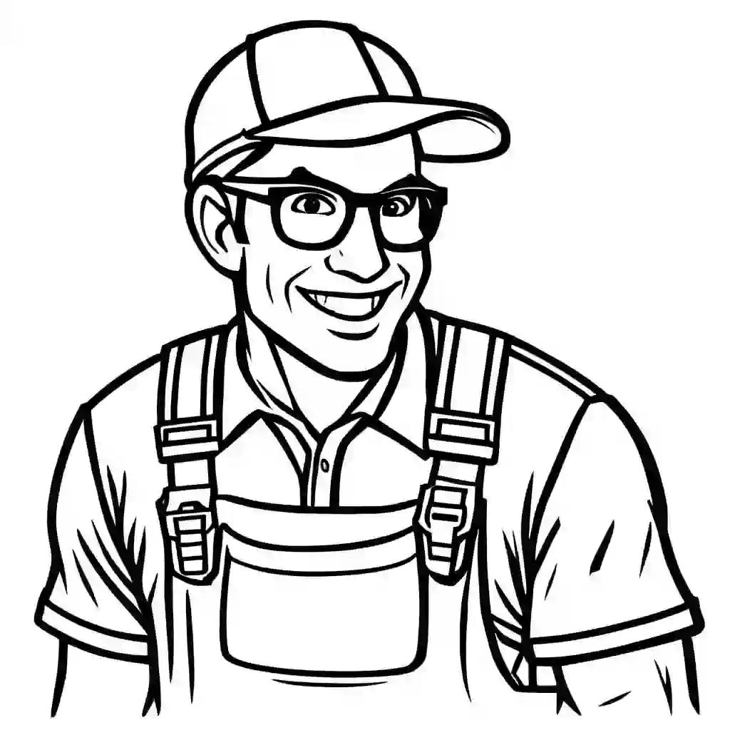 Carpenter coloring pages